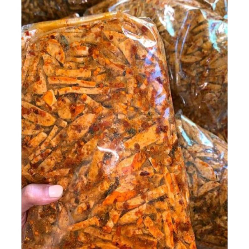 Basreng Stik Pedas Daun Jeruk Kemasan 250gr