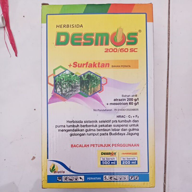 Herbisida Jagung DESMOS 200/60 SC-500ml PEMBASMI DAN PENGENDALI RUMPUT DAN GULMA PADA TANAMAN JAGUNG