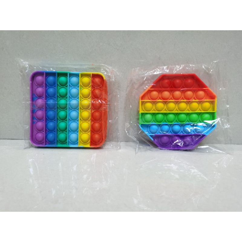 ( COD ) Mainan Anak Pencet Pop It Rainbow / Pop It Rainbow Murah / Mainan Pop It-Kotak