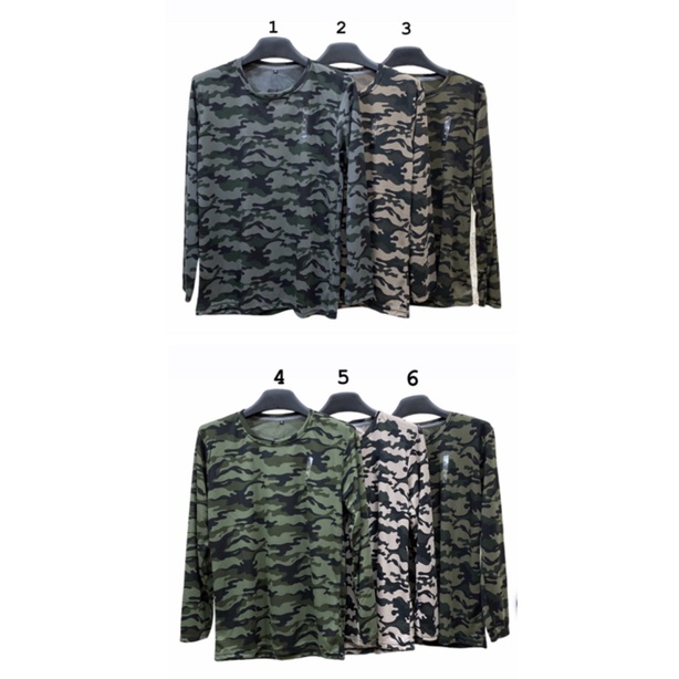 TERLARIS Kaos pria army/kaos loreng lengan panjang/kaos army lengan panjang