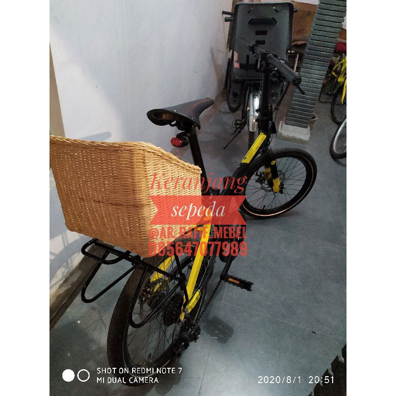 Keranjang sepeda / keranjang sepeda rotan / box rotan / keranjang rotan / box penyimpanan