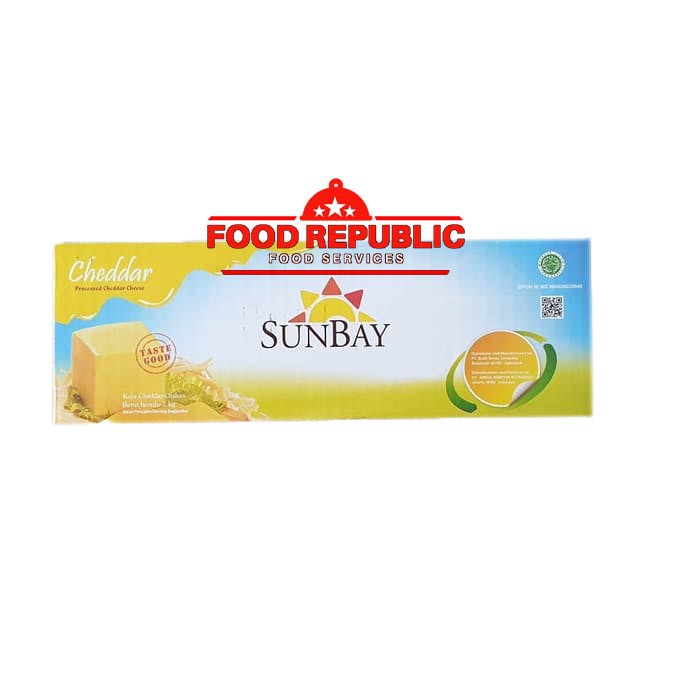 

KEJU CHEESE CHEDDAR SUNBAY HIJAU 2 KG - CHEDDAR CHEESE SUNBAY HALAL