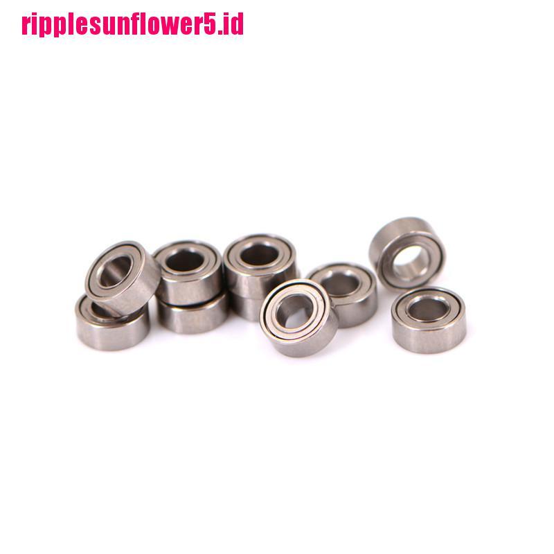 10pcs MR63ZZ Bola Bearing Mini Bahan Baja Ukuran 3x6 X 2.5mm