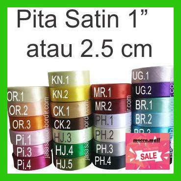 

Kanatakirambut- Pita Satin 1 Inch Atau 2.5 Cm -Aslii.