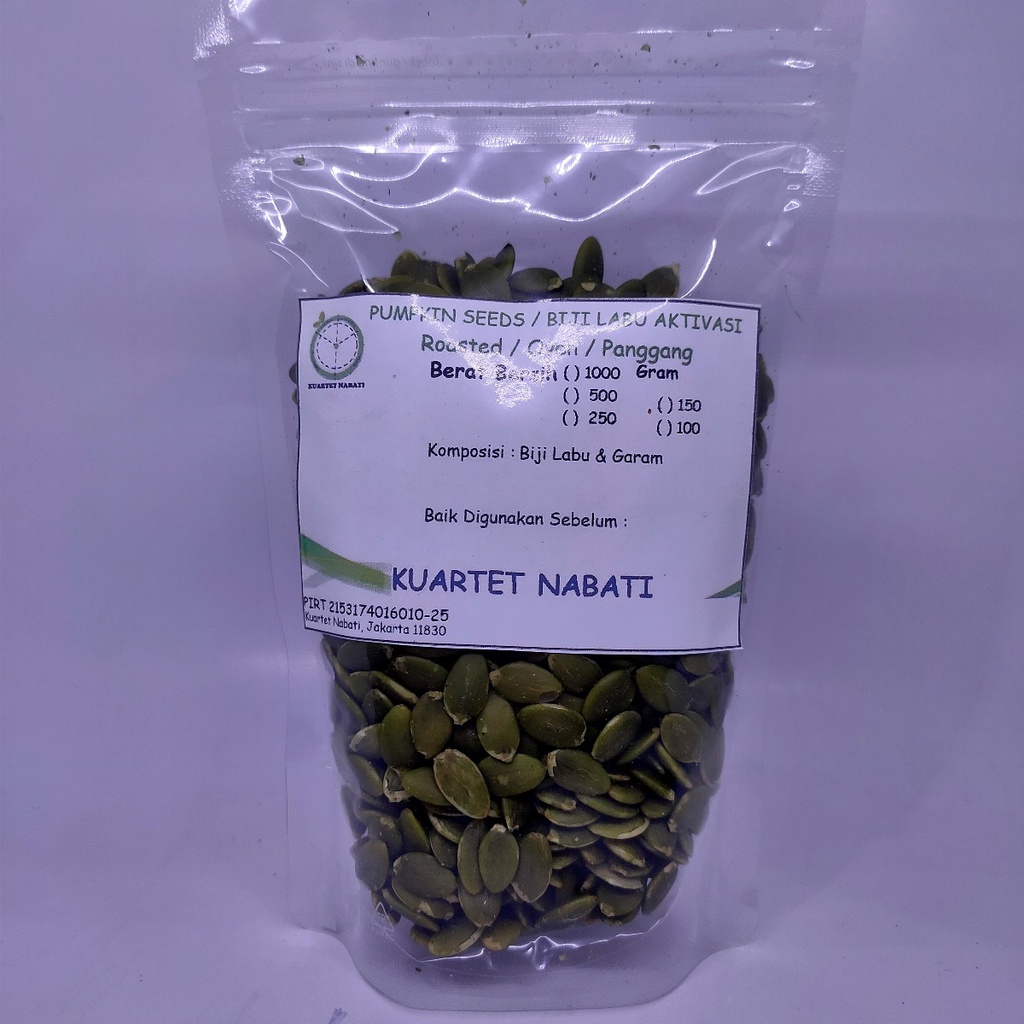 

250gr Activated Pumpkin Seeds - Aktivasi Biji Labu - Matang