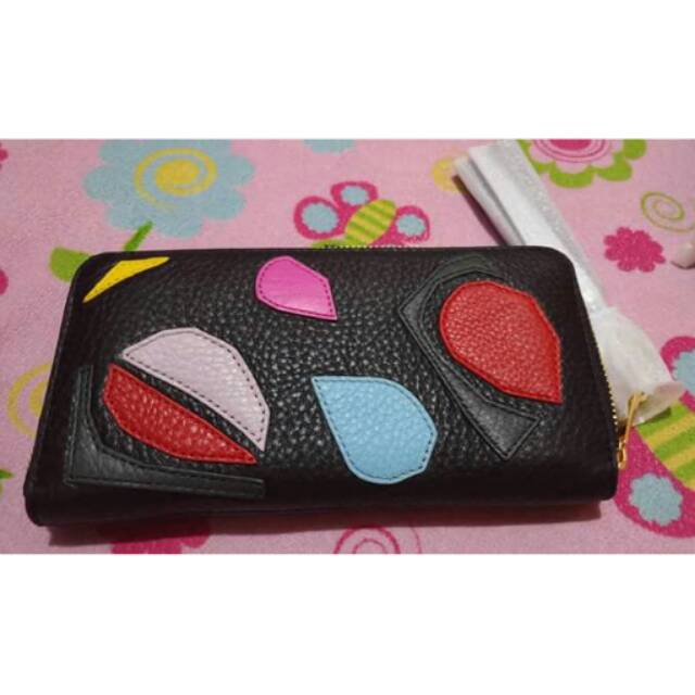 FOSSIL LONG WALLET PW MB BLACK (authentic)