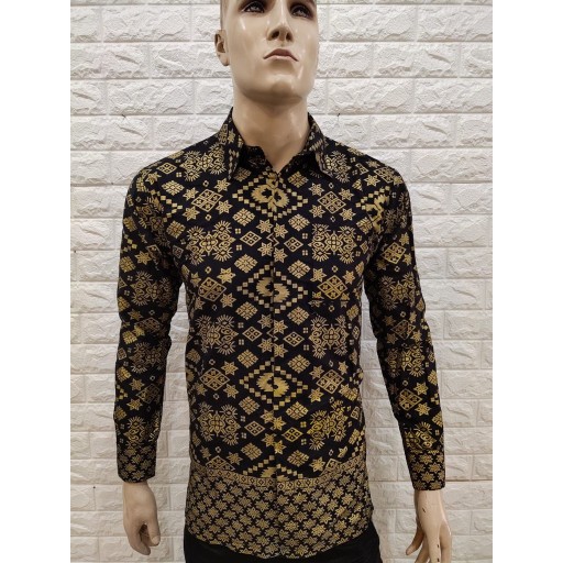 Couple Kebaya Rok Kemeja Motif Pradaa Gold