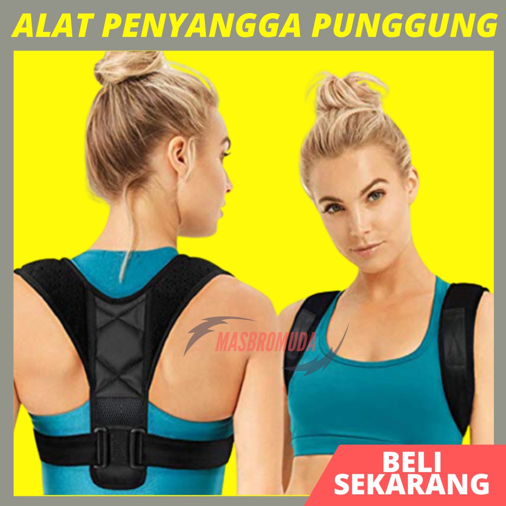 Alat Pelurus Penyangga Penegak Punggung Bungkuk Power Magnetik Back Support Alat Penegak Badan