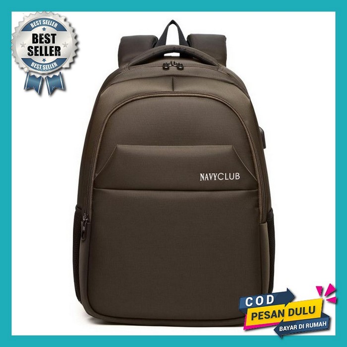 Tas Punggung Pria Wanita Waterproof Keren Polos Backpack Pria Distro Original Import Anti Air Tas Co