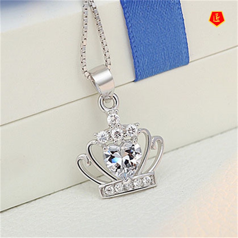 [Ready Stock]Queen Crown Pendant Korean Fashion Special-Interest Design