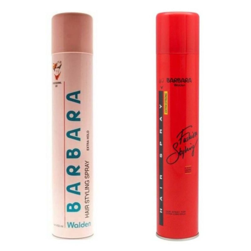 Barbara Fashion Styling Hair Spray 280ml - Hairspray rambut SEDANG PINK