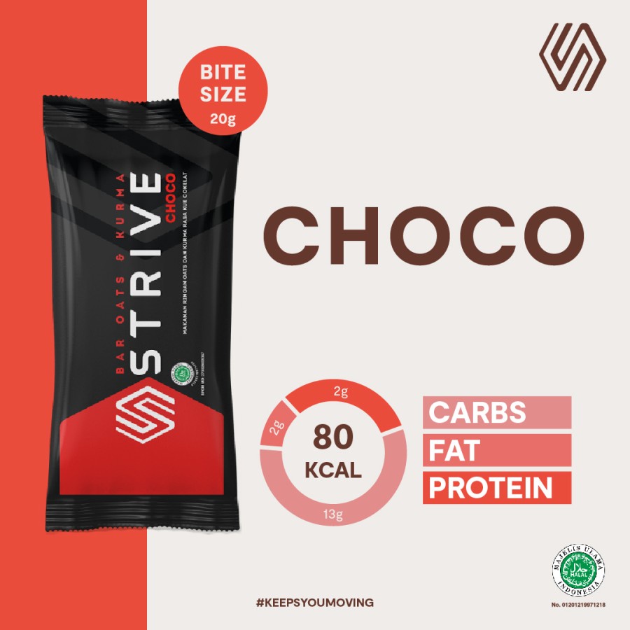 STRIVE ENERGY BAR 20g 1 Box isi 5pcs