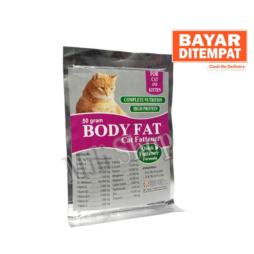BODY FAT VITAMIN PENGGEMUK KUCING OBAT PENAMBAH BERAT BADAN KITTEN_MILI SHOP
