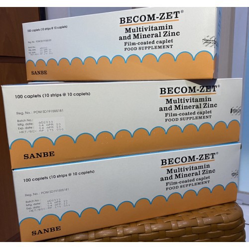 BECOM-ZET ISI 100 KAPSUL | Shopee Indonesia