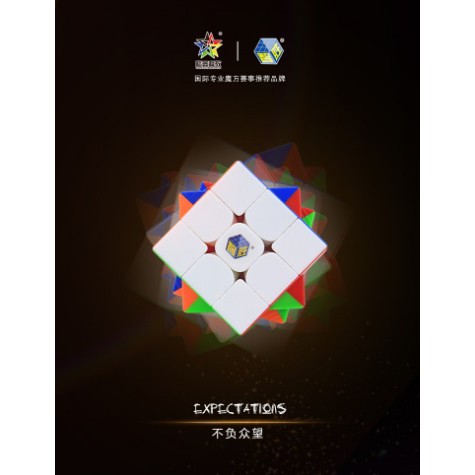Rubik 3x3 Yuxin Little Magic YLM Blackbase Mainan Anak Logic Game