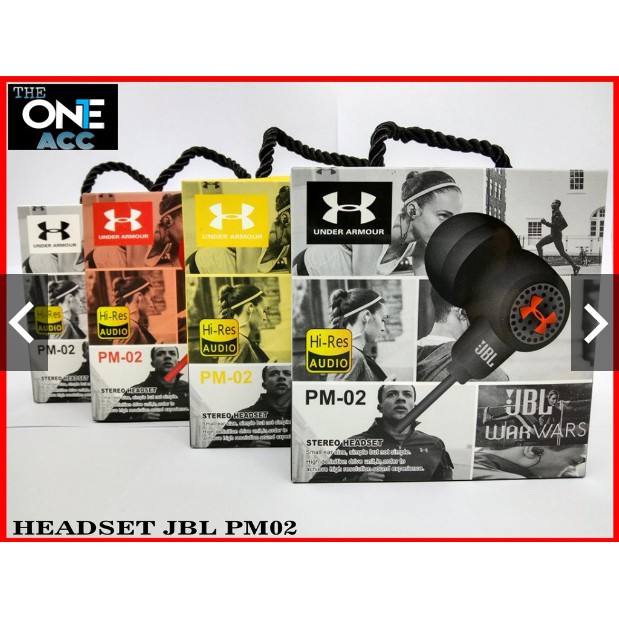 HANDFREE HEADSET EARPHONE JBL PM-02 PM02 SMART EARPHONE WITH MIC