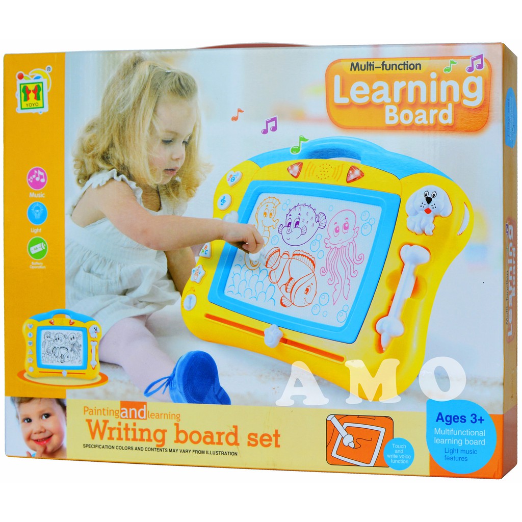 

Best Item! PAINTING AND LEARNING WRITING BOARD YELLOW MAINAN PAPAN TULIS