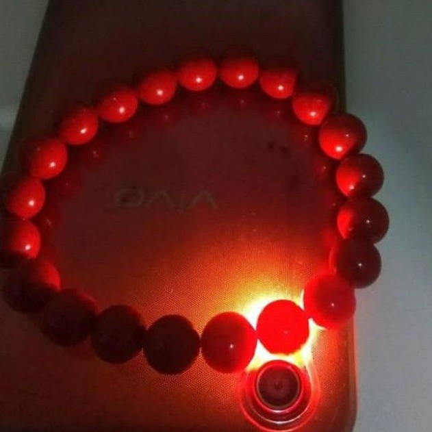 Gelang red koral/gelang batu marjan/gelang batu merah/gelang karang laut