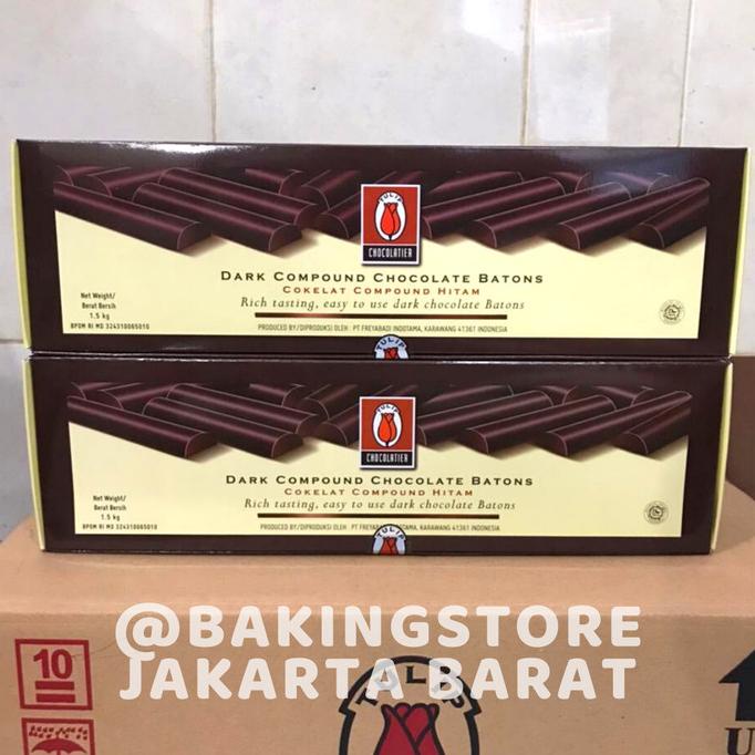 

Chocolate Sticks Batons Tulip Compound Sticks Stik Coklat Baton 1,5kg TERPERCAYA Kode 1191