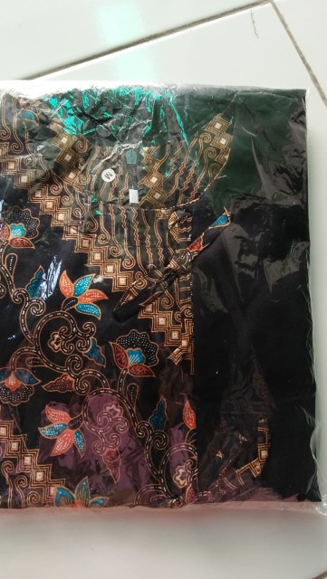 Tey-17 Batik Wanita Asj Sa Hrb026 Kenongo Kemeja Tosca Pendek