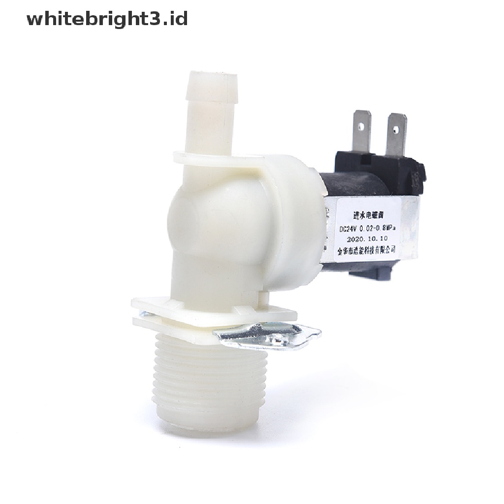 (whitebright3.id) Katup Inlet Air Solenoid Elektrik DC12V 24V AC220V Bahan Plastik