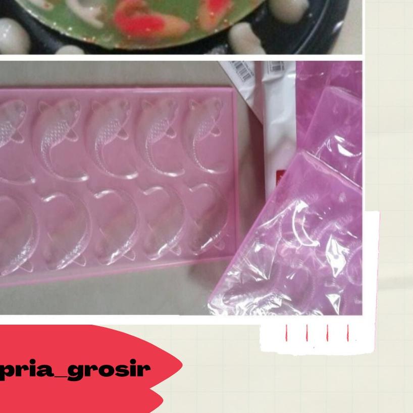 ♦ Cetakan Puding Coklat Jelly Ikan Koi Agar Koki Lucky Fish Cetak Iwak MURAH ikan koi n M5I8 ✲