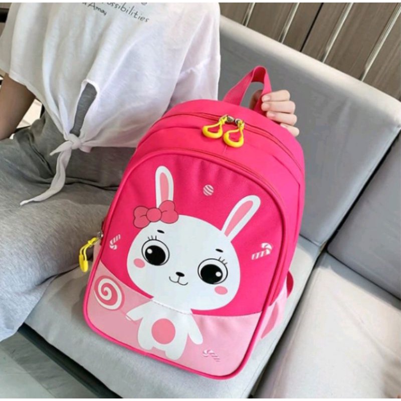 DAEYBAG-TAS RANSEL ANAK MOTIV RABBIT PERMEN TERBARU MASA KINI