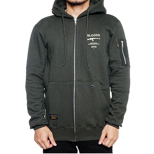 Bloods Sweater Hoodie Laurent  02 Green Army