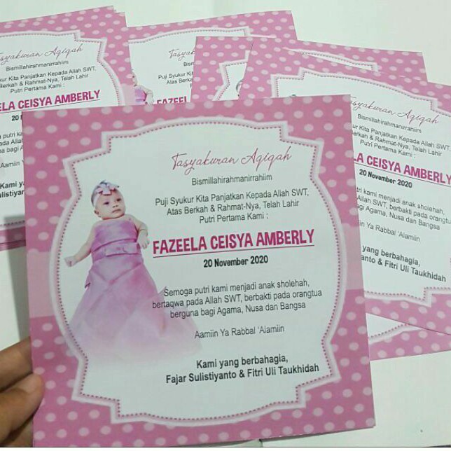 

KERTAS/ KARTU/ STIKER AQIQAH KELAHIRAN