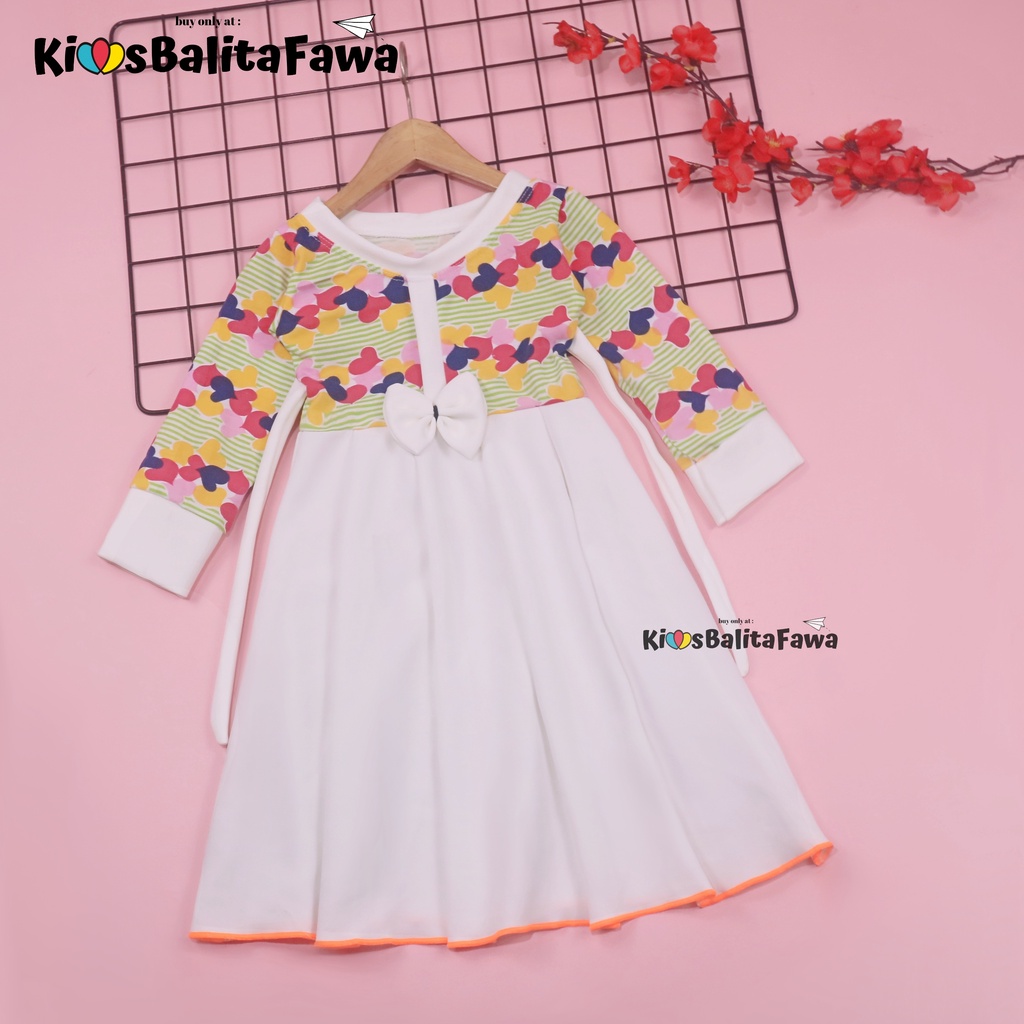 Gamis Pita Uk 1-2 Tahun / Gamis Anak Baju Ngaji Murah Dress Muslim Lengan Panjang Perempuan Girl