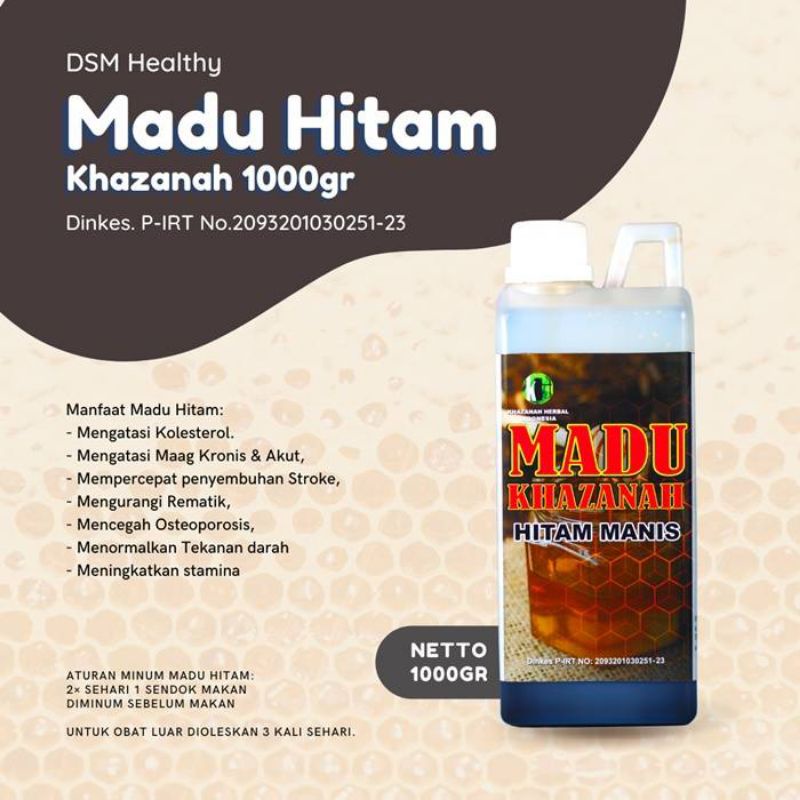 

Madu hitam sehat untuk kesehatan 1000 Gr