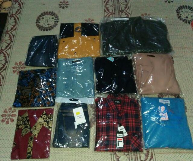 Asifa Batik Hrb026 Kenongo Kemeja Tosca Pendek Pekalongan Padi M L Xl Sogan Tulis Halus Kemeja Batik