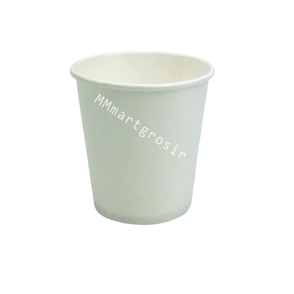 Paper cup / Gelas Kertas / Putih Polos / 6.5 oz