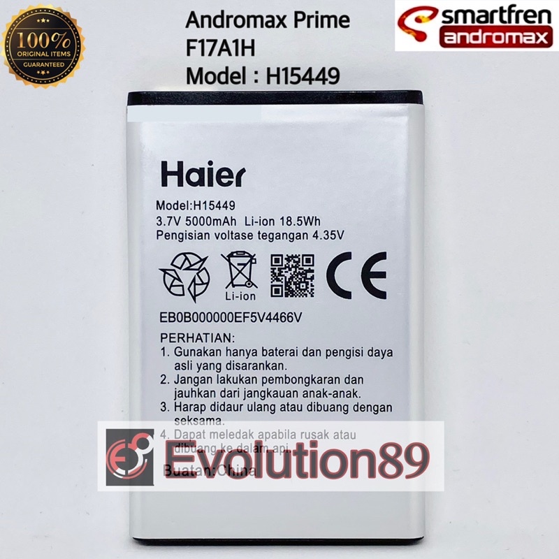 Baterai Batre Smartfren Andromax Prime 4G LTE F17A1H Batere H15449 Ori