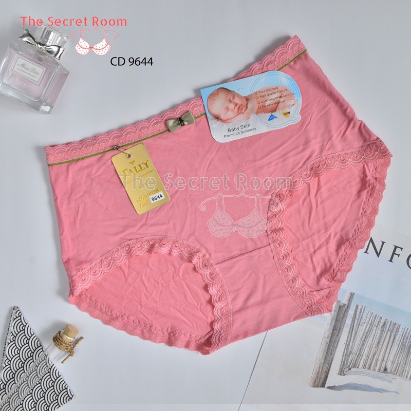 TALLY CD CELANA DALAM 9644 I FREE SIZE I FIT XL I BAHAN BABY SKIN MIX RENDA