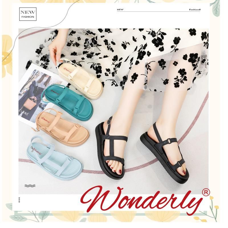 2000-WL1 [WONDERLY] Sendal Wanita Tali Jelly Sandal Wanita Karet Sendal Tali Sandal Gunung Sandal Camping Sandal Glamping Sandal Adventure Sandal Karet Sandal Tali