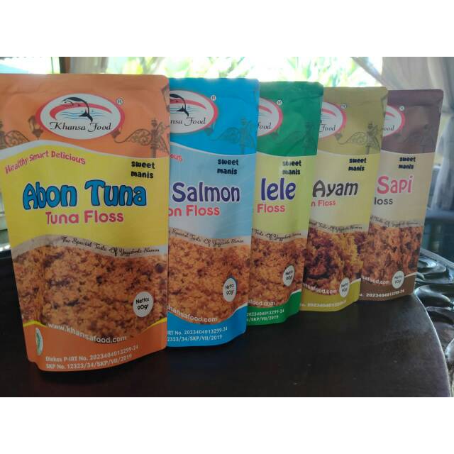 

Abon MPASI/abon non MSG/abon Khansa food/abon ayam/lele/tuna/salmon/sapi kemasan 90gr