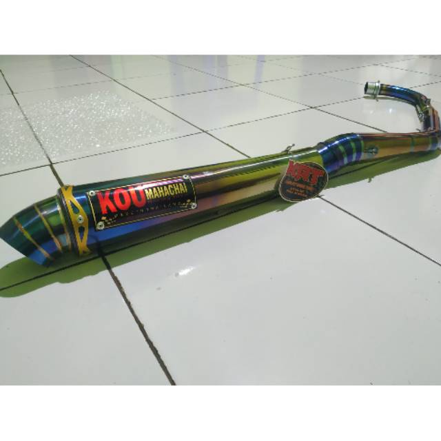 KNALPOT KOU MAHACHAI BLUEMON HONDA #KHARISMA #REVO #Jupiter DLL