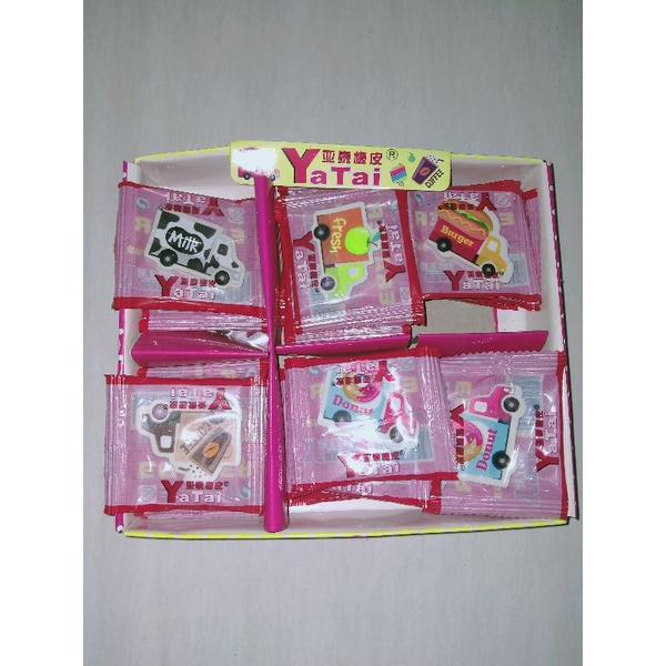

❤ Penghapus Karakter / Eraser Lucu, Murah Karakter Mobil Box Merk Yatai ❤