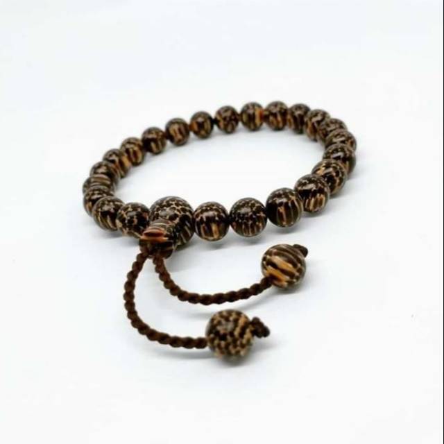 Gelang Kayu Bertuah Murah Gelang Liwung Macan Termurah Motif Bulat 8mm CLW