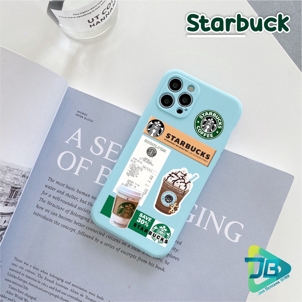 CASE CASING SOFTCASE SILIKON MACARON PELINDUNG KAMERA KOPI STARBUCK OPPO VIVO SAMSUNG XIAOMI REALME IPHONE ALL TYPE JB5569