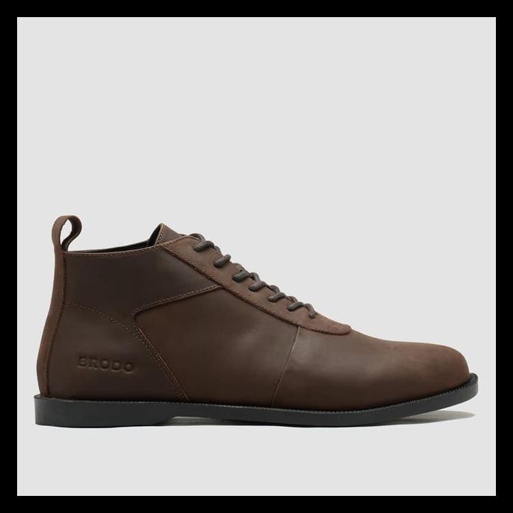 Terbaru Brodo - Sepatu Pria Ventura E+ Dark Choco Bs Terlaris 
