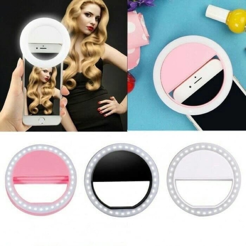 Selfie Ringlight LED / Lampu Ringlight Live / Lampu Ringlight Kamera Handphone