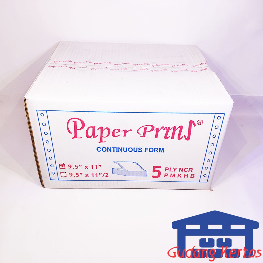 

CONTINUOUS FORM 91/2 X 11 5PLY PAPERPRYNS