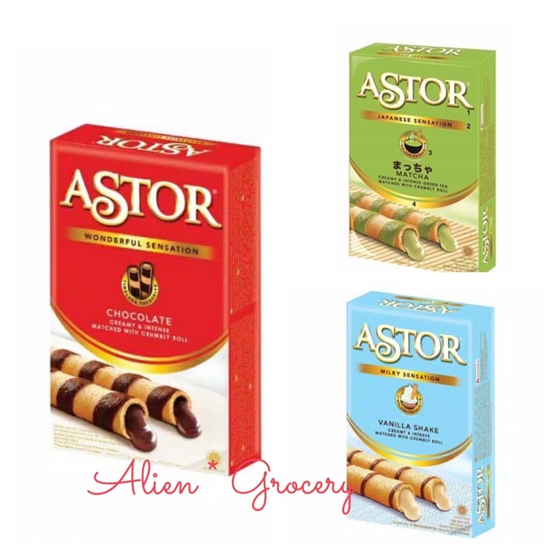 Astor Double Coklat Vanilla Matcha 40gr