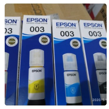 Tinta Epson 003 L1110 L3110 L3150 L5190 original asli ori