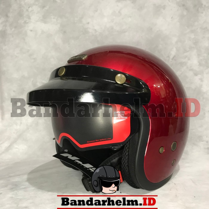 Helm Njs Retro Nx2 Double Visor Intercom Termurah