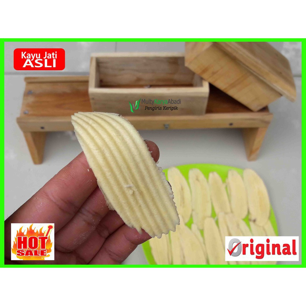 promo SUPER JUMBO Pengiris Pemotong Perajang bawang singkong pisang kentang ubi serbaguna KAYU JATI