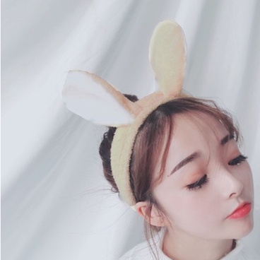 AC013 Bandana Bando Headband Makeup atau Cuci Muka Motif Imut dan Lucu Model Korea Rabbit Big Ears