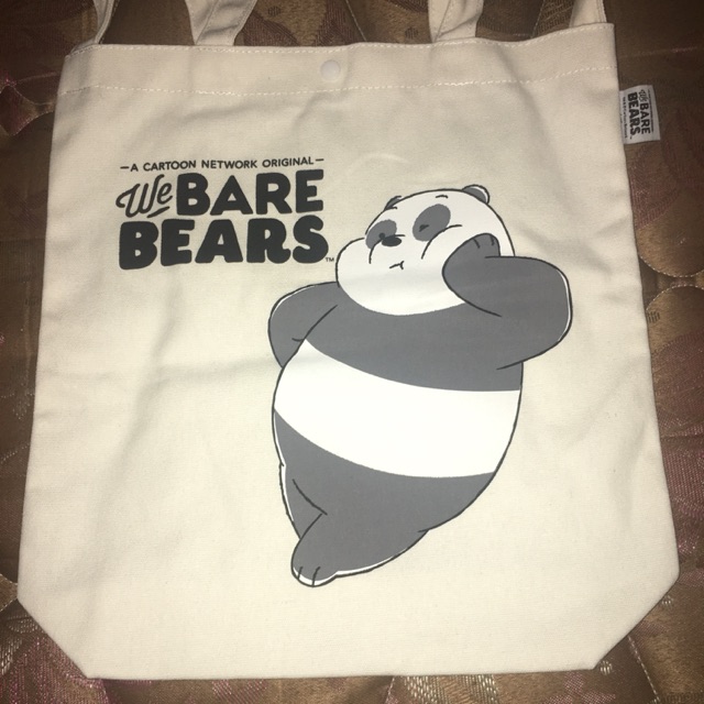 Tote bag We Bare Bears Panpan Aiyaya House Miniso